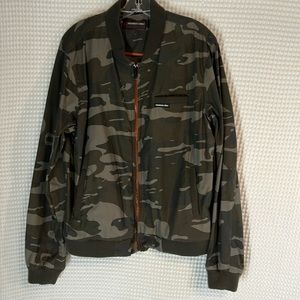 Members Only Women’s Green Camo 80’s Flavor Boyfriend Jacket Size Large